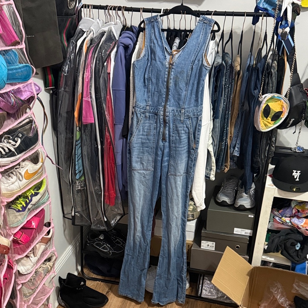 Ramy Brook Blue Denim Overalls
